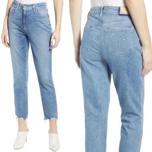 PAIGE ‘Sarah’ Slim Cancun Destroyed Hem Jeans